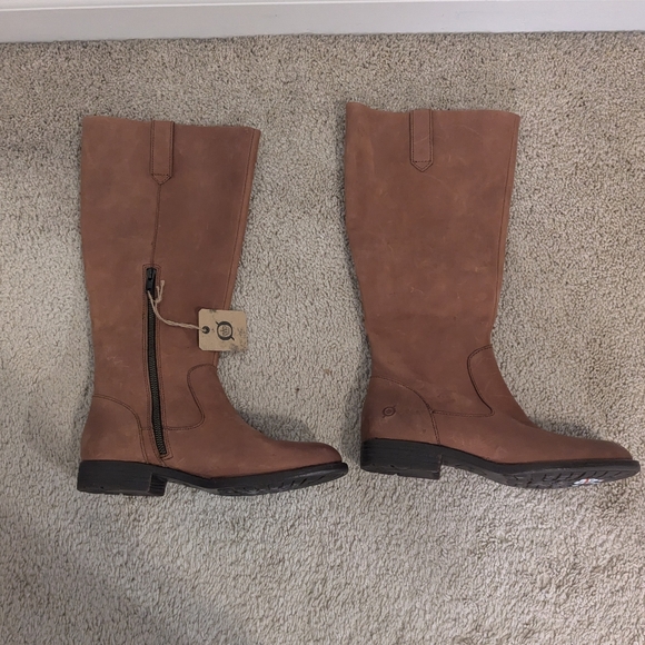 👢NWT $199 Børn Shaunie Saddler Leather Knee High Brown Boot Size 9M - Picture 11 of 14